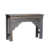 Indian Hand Carved Solid Wood Console Hall Table 20